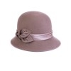 Фетровая шляпка № 86                      розовая пудра--0