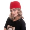 Фетровая пилотка 549-23003 алый--2