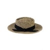 Соломенная шляпа Канотье Рис бант--2