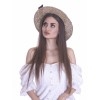 Соломенная шляпа Канотье Рис бант--5