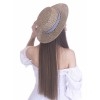 Соломенная шляпа Канотье рис полоска--8