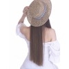 Соломенная шляпа Канотье рис полоска--9