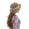 Соломенная шляпка № 12  с ажурным плетением по тулии и полю--10