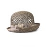 Соломенная шляпка № 20  с ажурным плетением по тулии--1