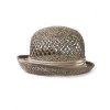 Соломенная шляпка № 20  с ажурным плетением по тулии--3