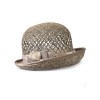 Соломенная шляпка № 20  с ажурным плетением по тулии--4