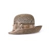 Соломенная шляпка № 25  с ажурным плетением по тулии--1