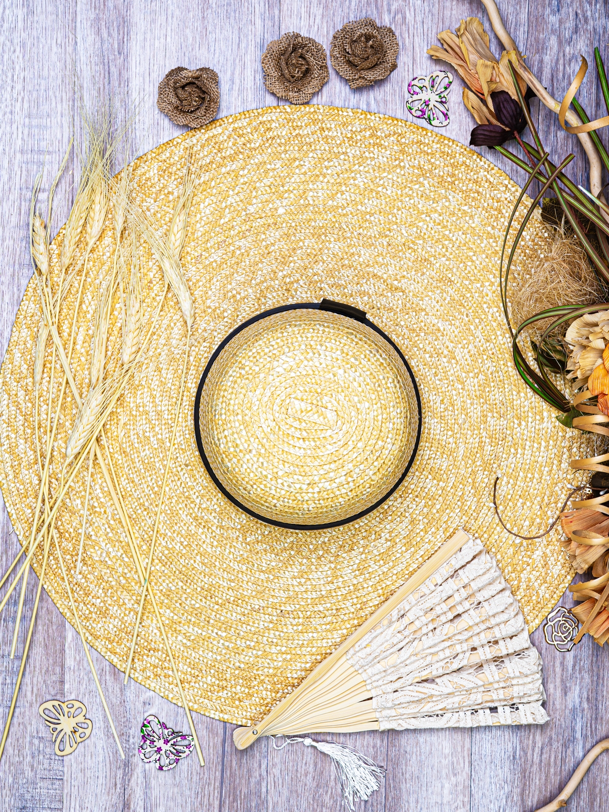 Соломенная шляпа МАКСИ M--8