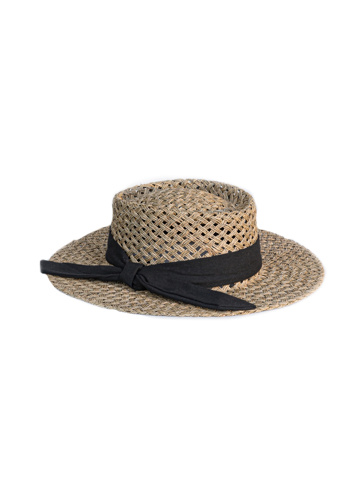 Соломенная шляпа Канотье Рис бант