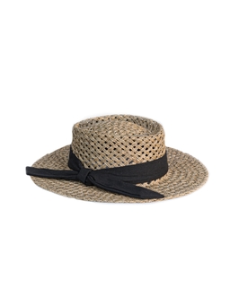 Соломенная шляпа Канотье Рис бант