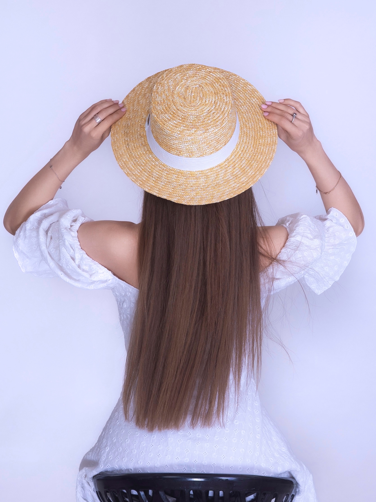 Соломенная шляпа Канотье--11