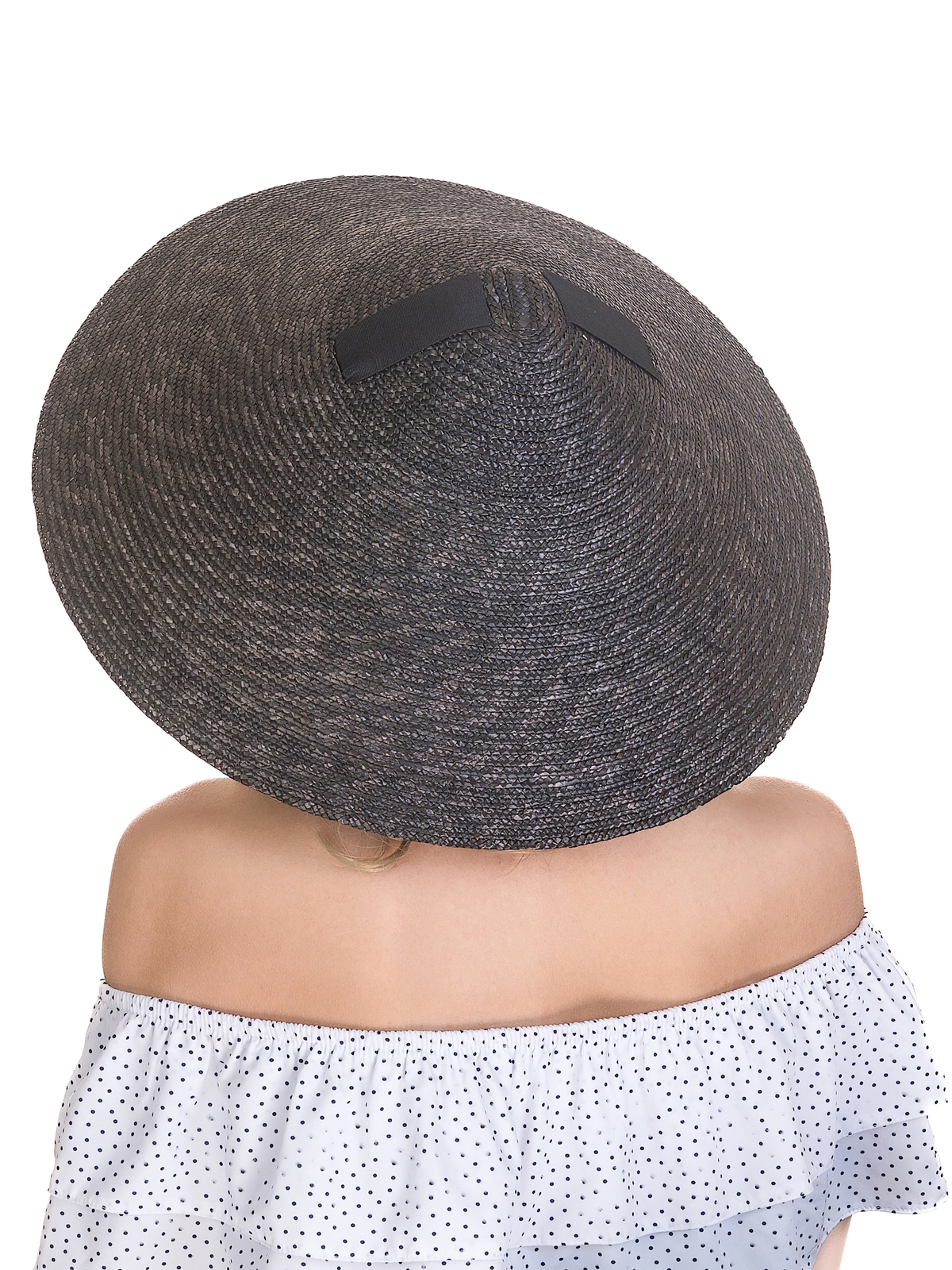 Соломенная шляпа НОН-ЛА чёрная--7