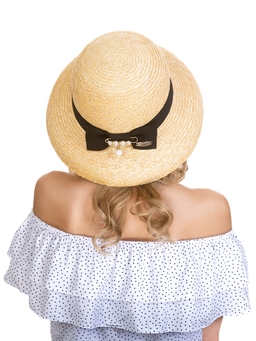 Соломенная шляпа Одри мини--10