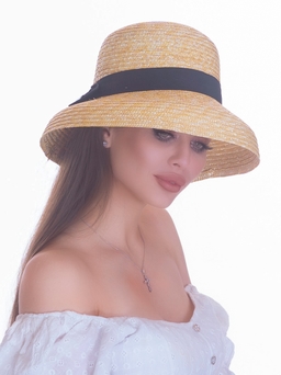 Соломенная шляпа Одри мини--19