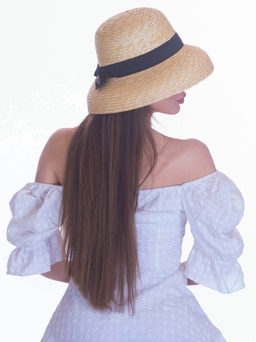 Соломенная шляпа Одри мини--22