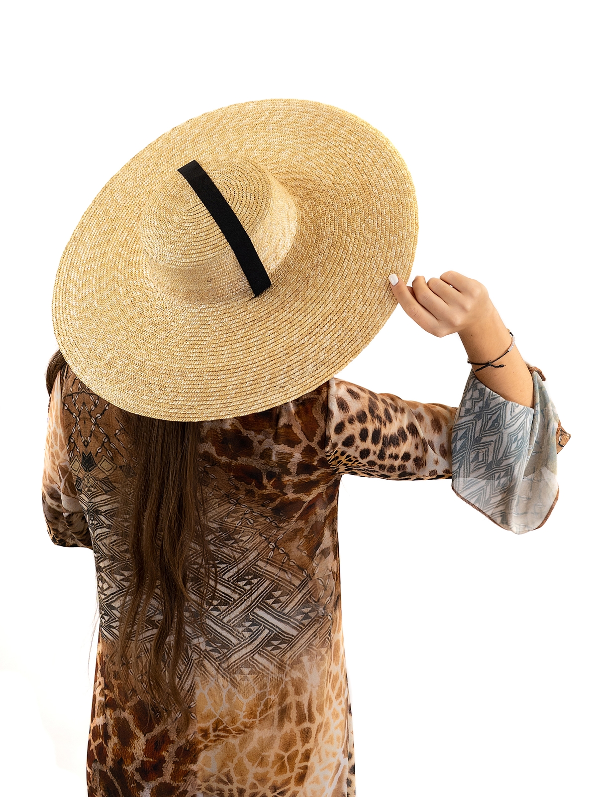 Соломенная шляпа Тотти L с лентами--10