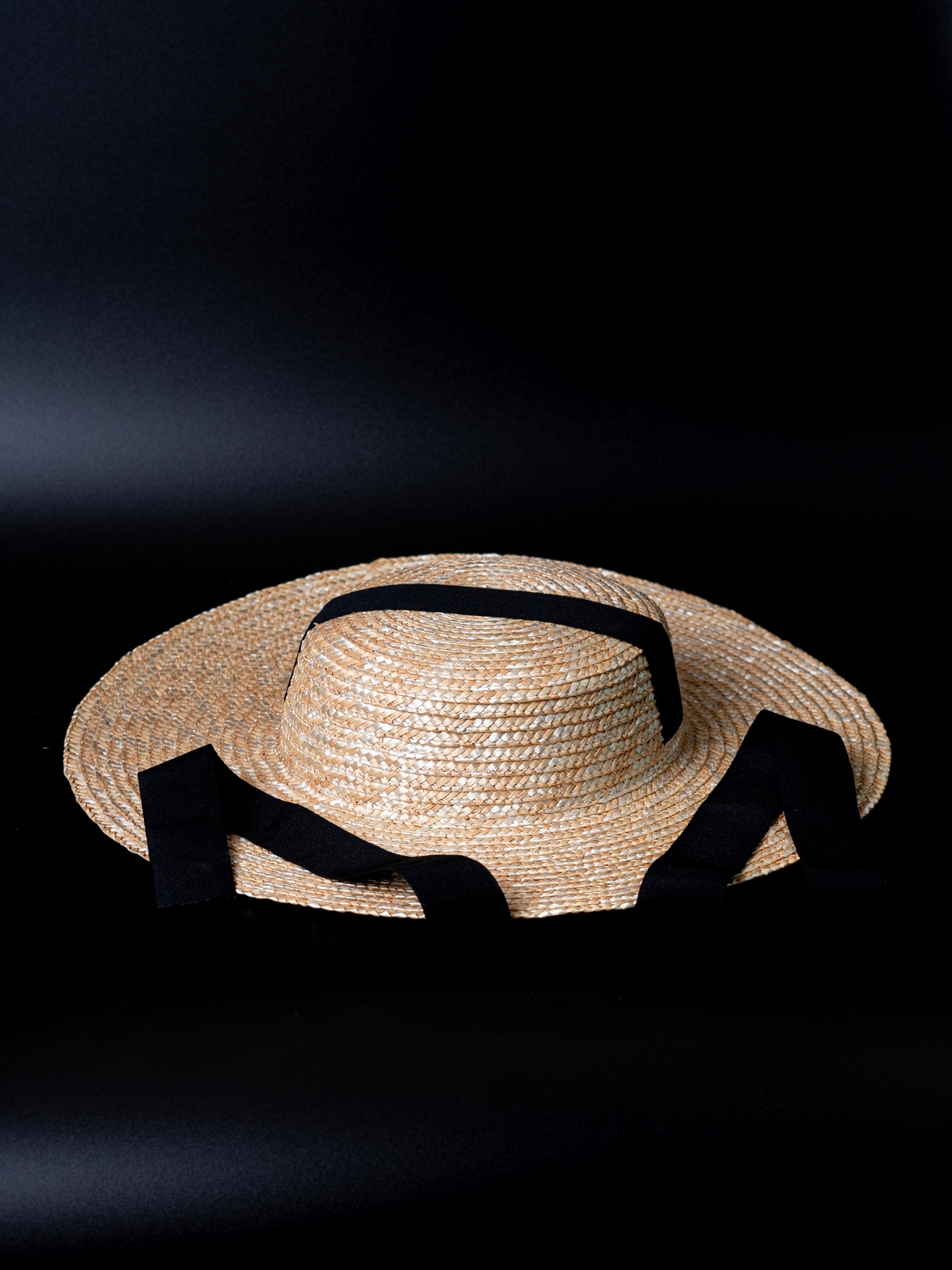 Соломенная шляпа Тотти мини с лентами--1