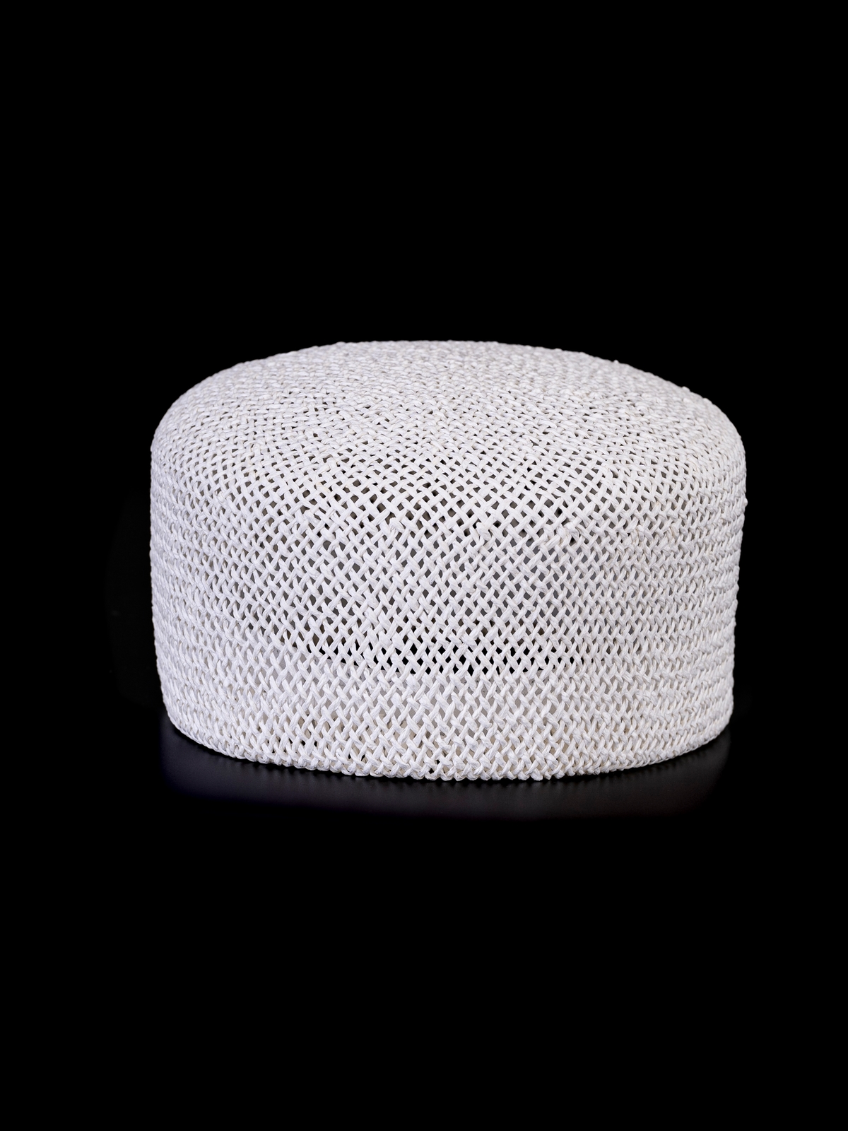 Соломенная шляпка ПилБокс №200  белая--3