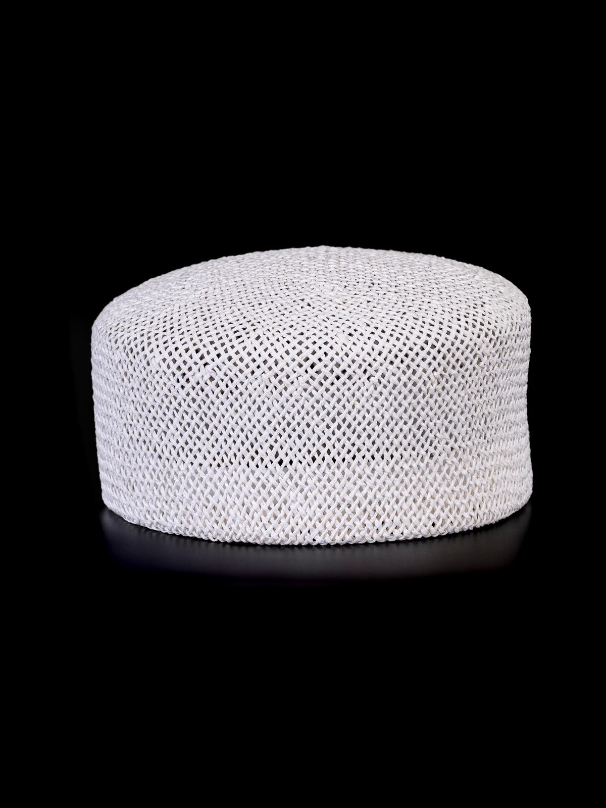 Соломенная шляпка ПилБокс №200  белая