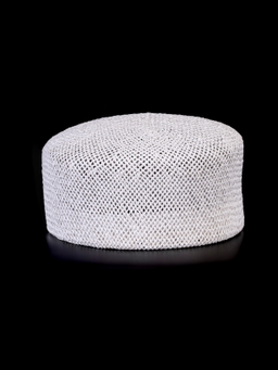Соломенная шляпка ПилБокс №200  белая