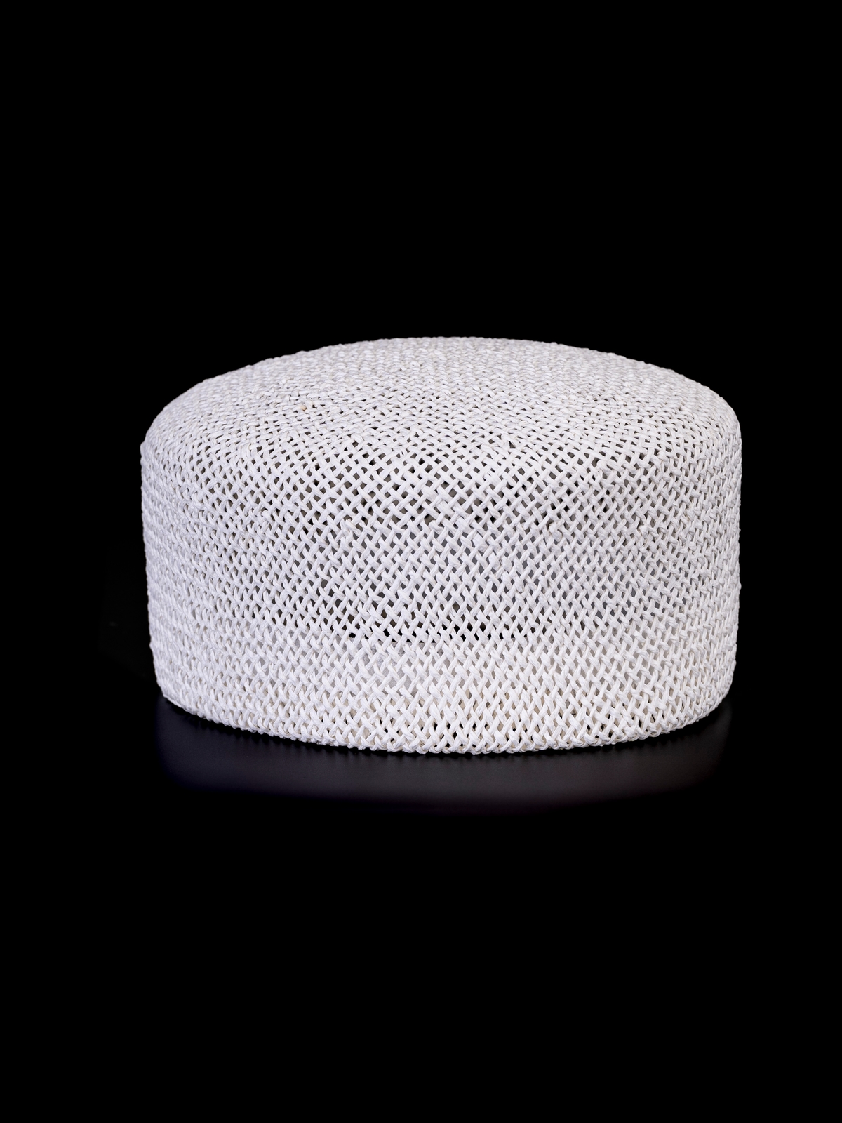 Соломенная шляпка ПилБокс №200  белая--5