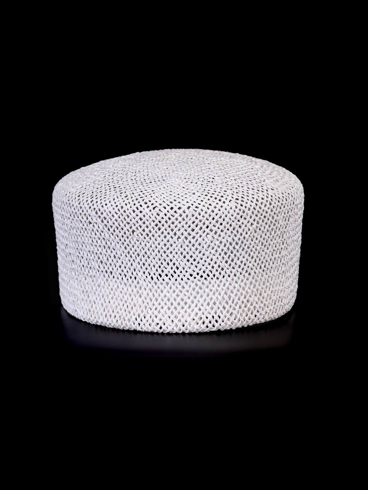 Соломенная шляпка ПилБокс №200  белая--6