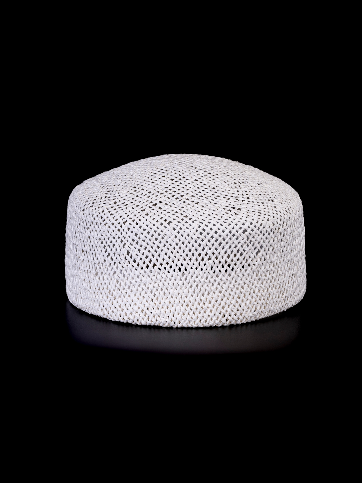 Соломенная шляпка ПилБокс  № 203 белый--7