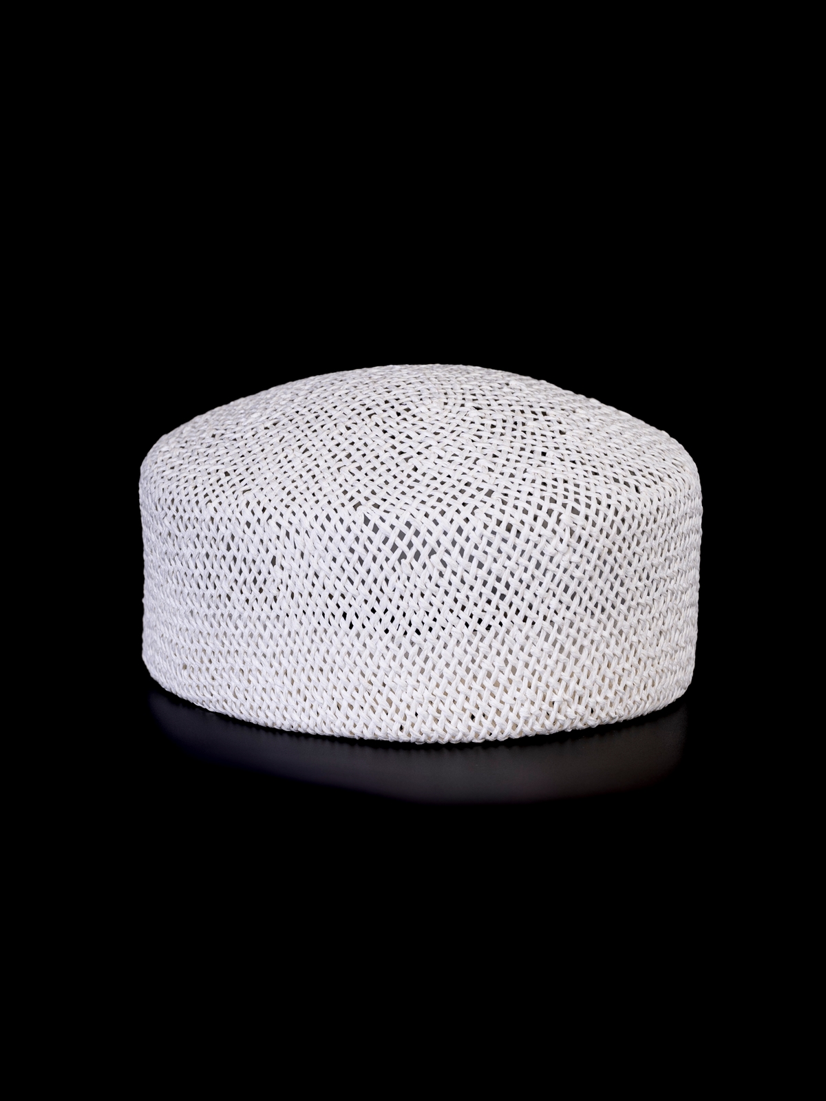 Соломенная шляпка ПилБокс  № 203 белый--9