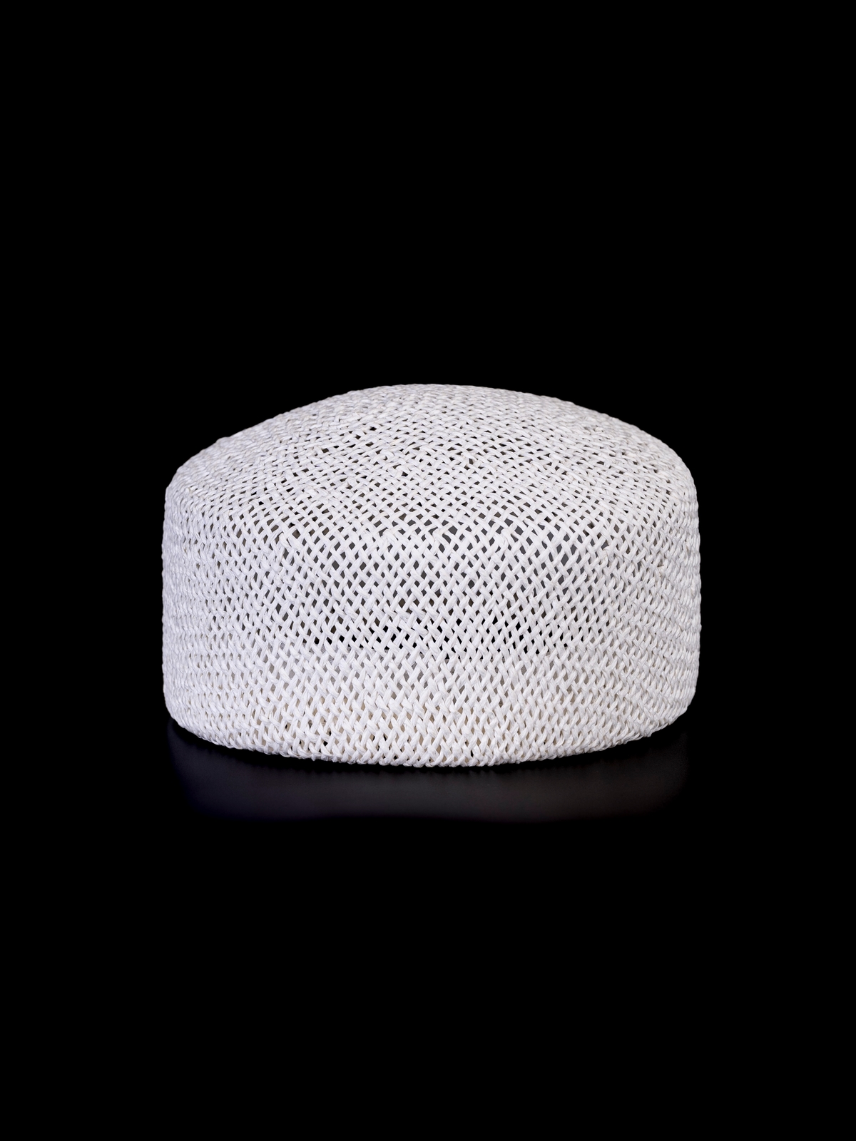 Соломенная шляпка ПилБокс  № 203 белый--10