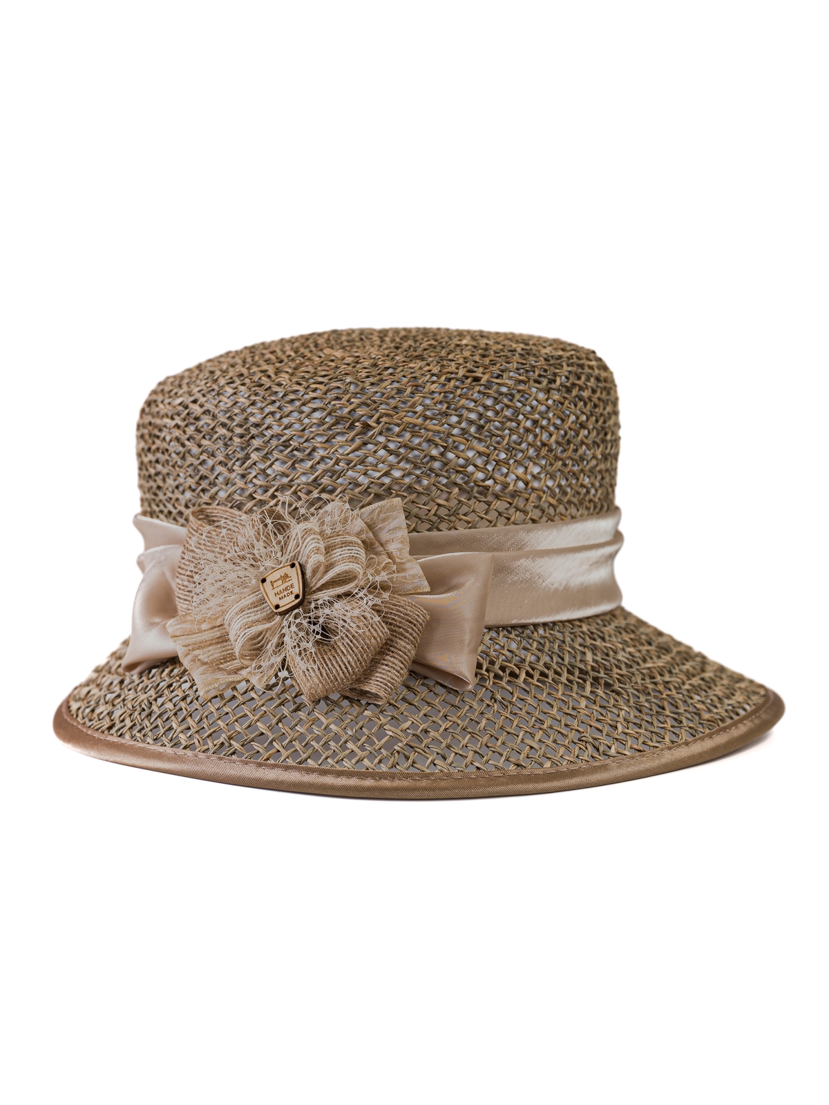 Соломенная шляпка №3 с плотным плетением