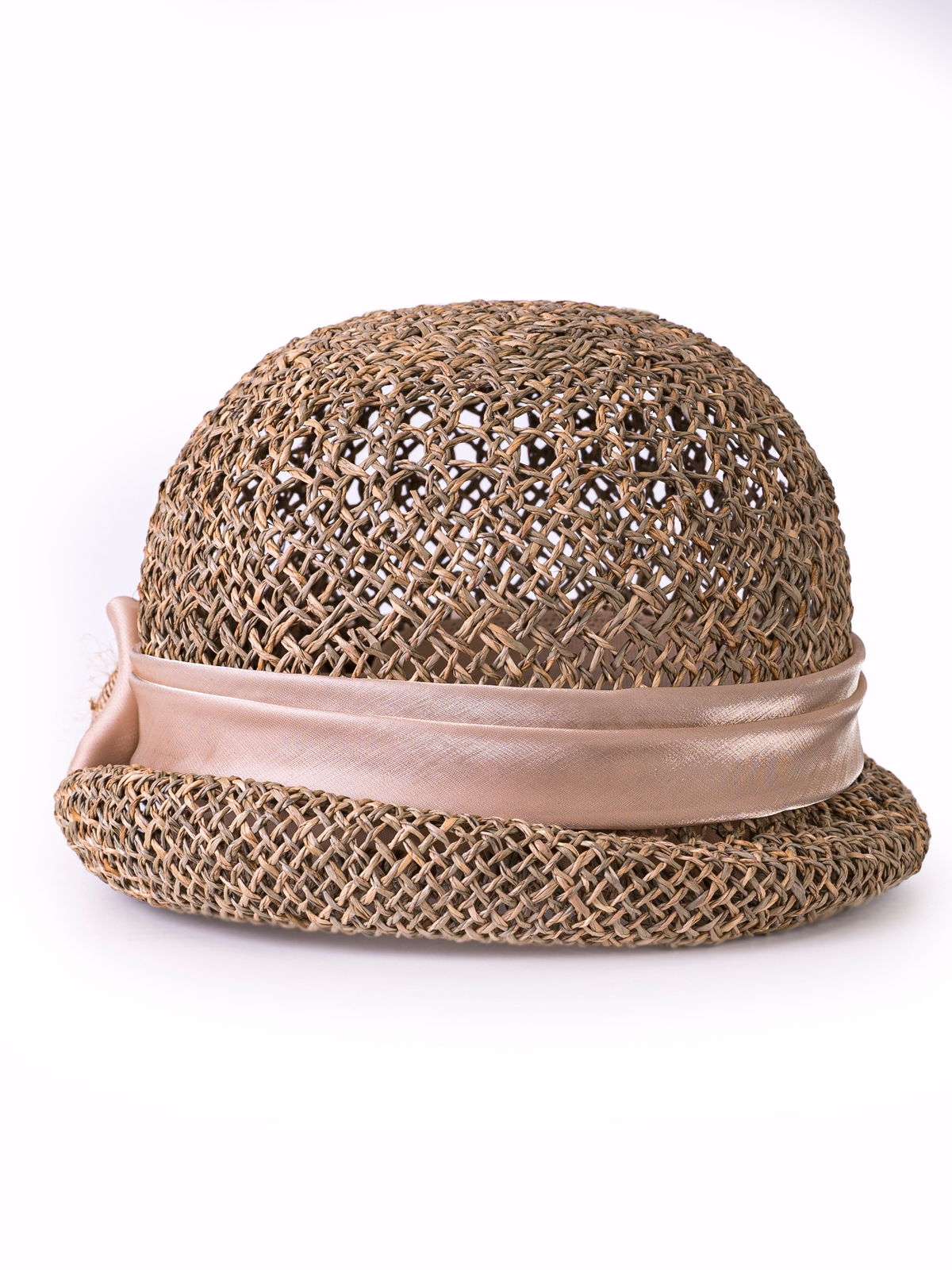 Соломенная шляпка № 320 с ажурным плетением --4