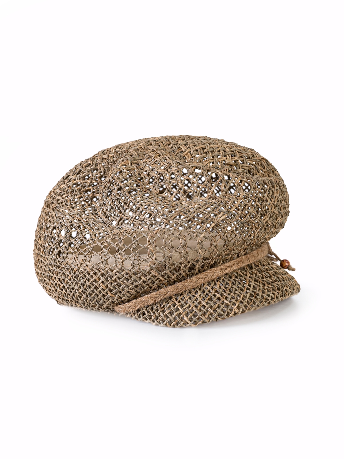 Соломенная кепка   420 с ажурным плетением--2