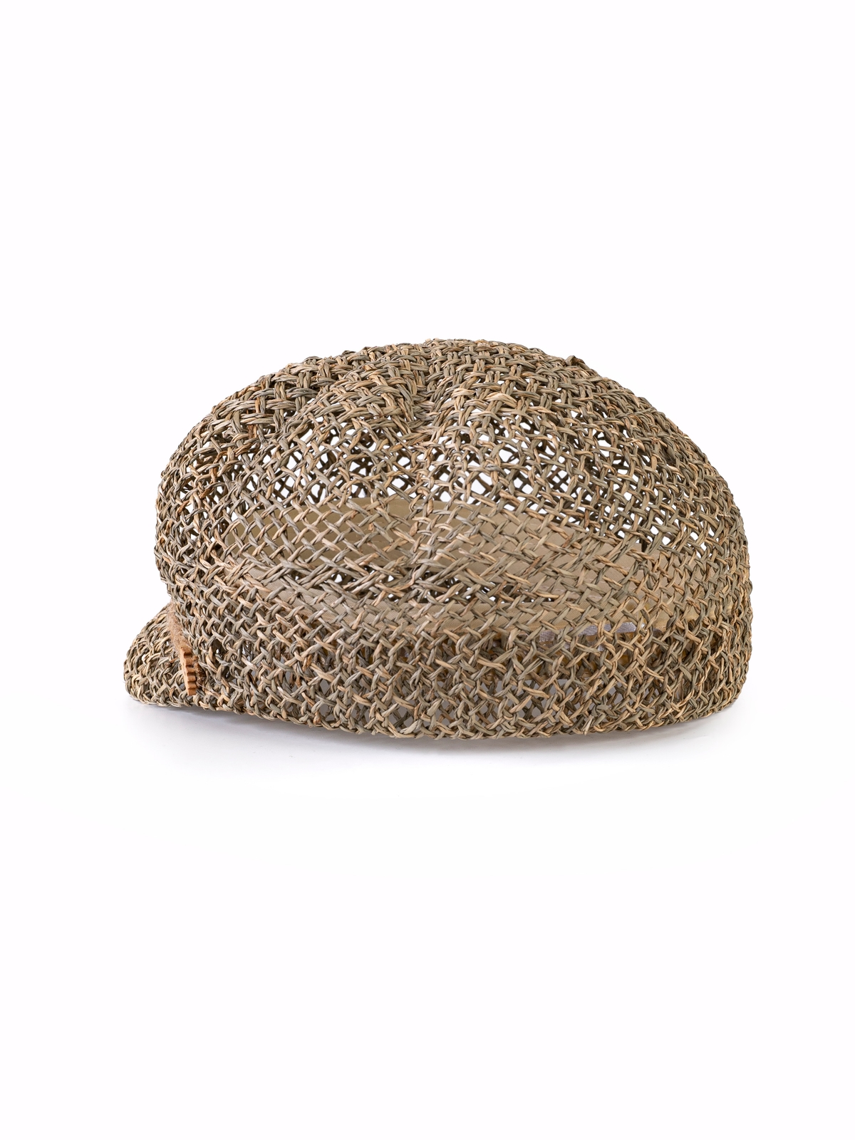 Соломенная кепка 424  с ажурным плетением--6