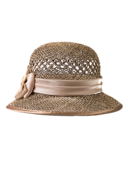 Соломенная шляпка №5 с ажуром по тулии--1