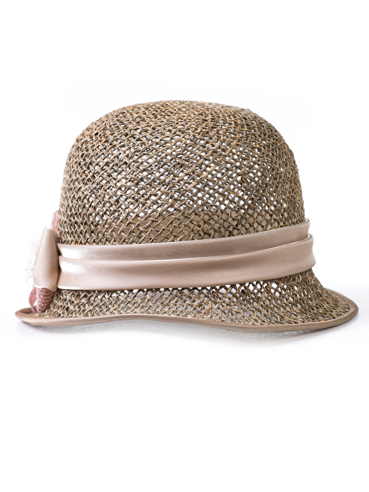 Соломенная шляпка 69  с плотным плетением--1