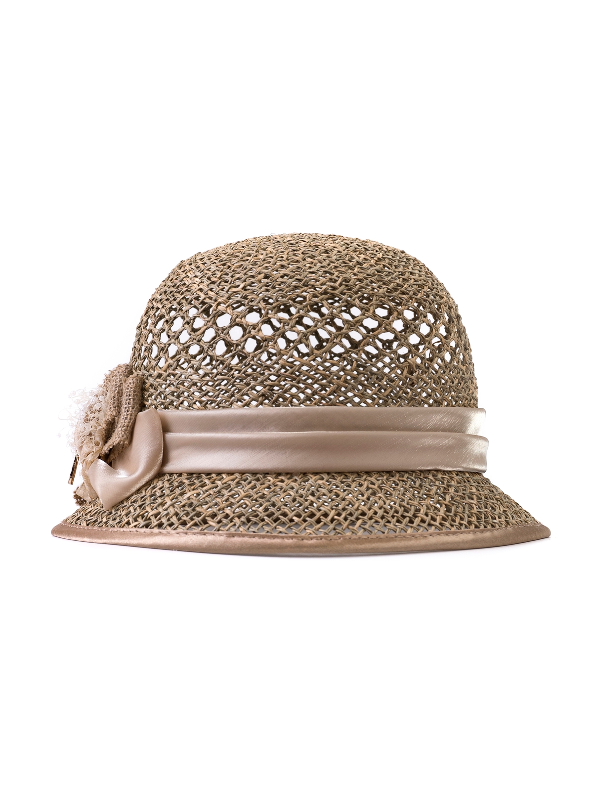 Соломенная шляпка  71 с ажуром по тулии--1