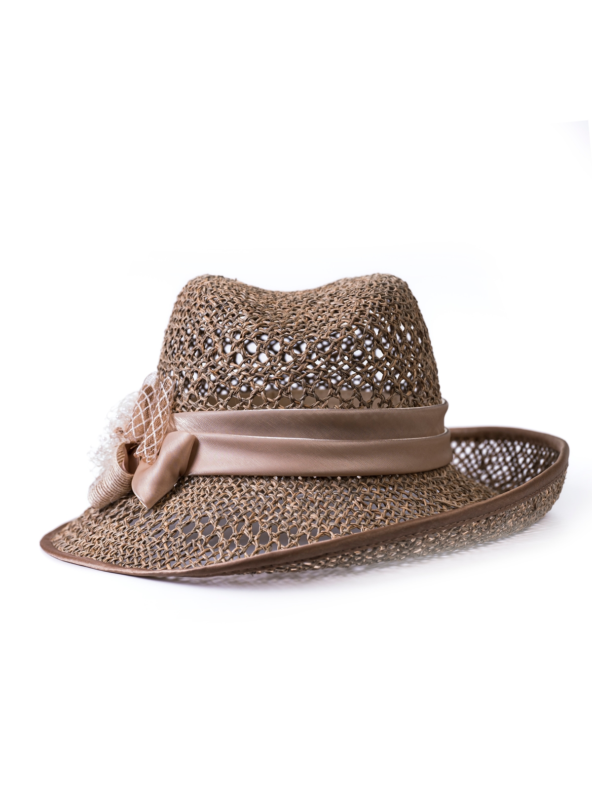 Соломенная шляпка  75 с ажуром по тулии и полю--1