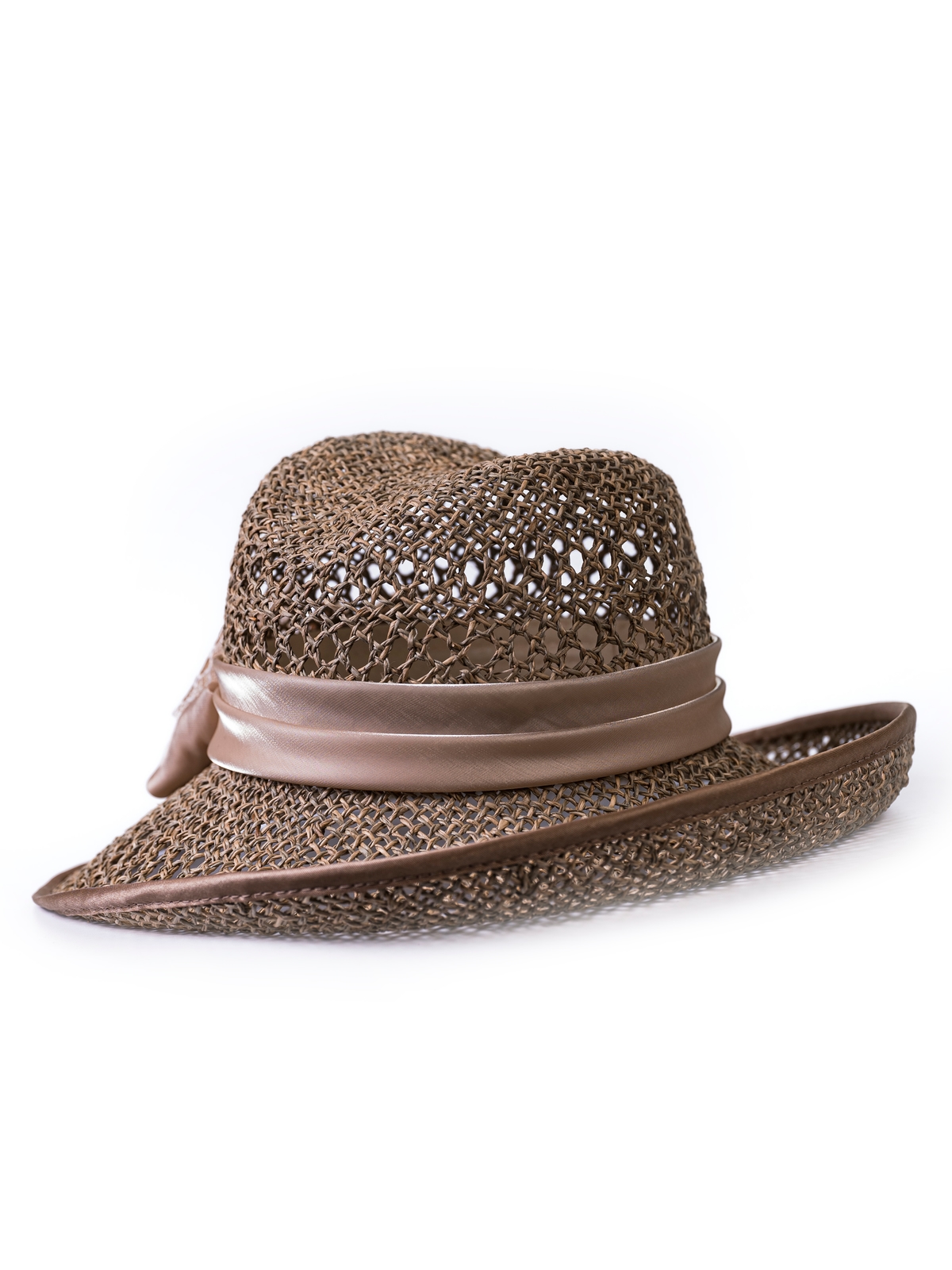 Соломенная шляпка  75 с ажуром по тулии и полю--2