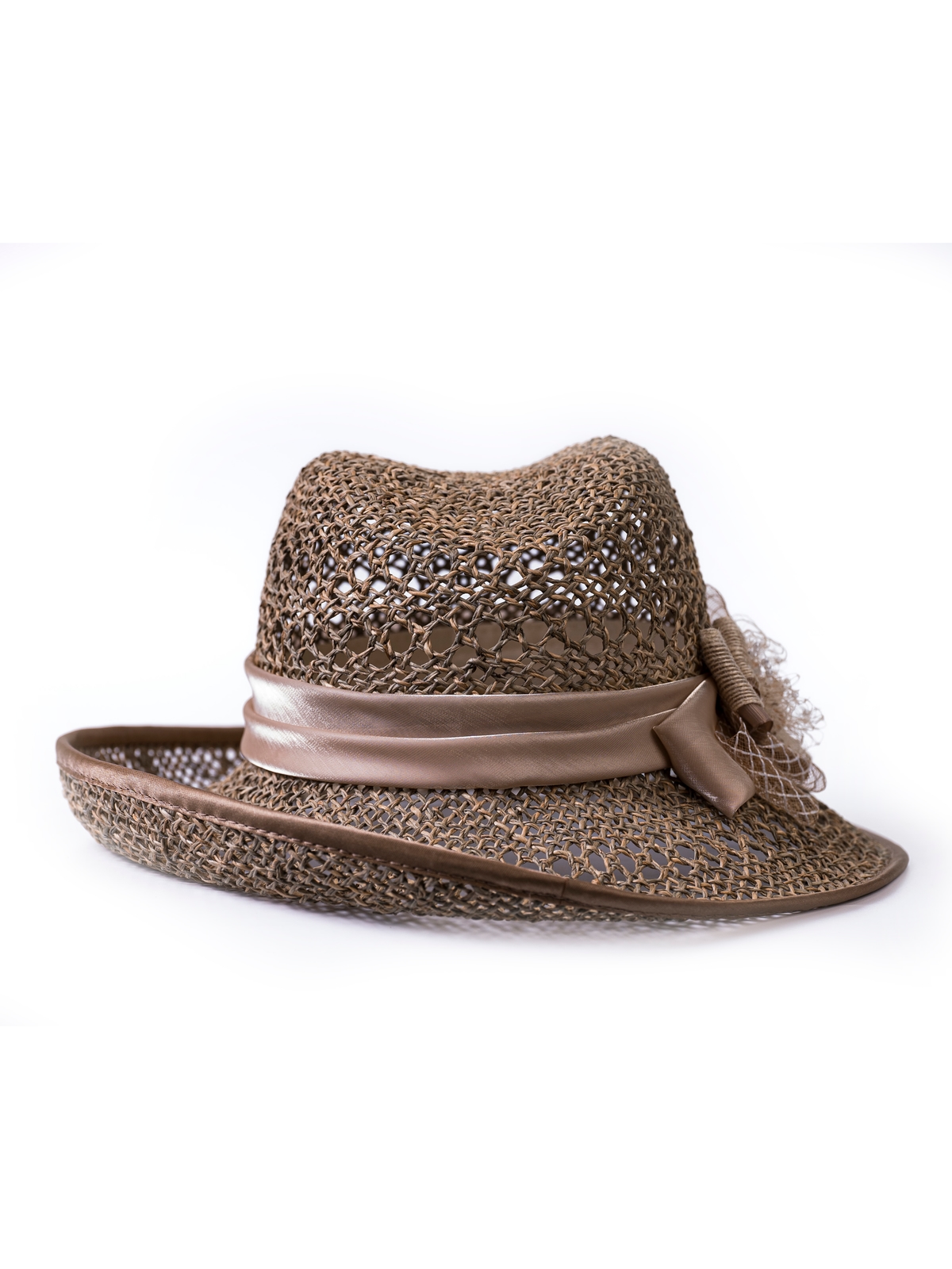 Соломенная шляпка  75 с ажуром по тулии и полю--4