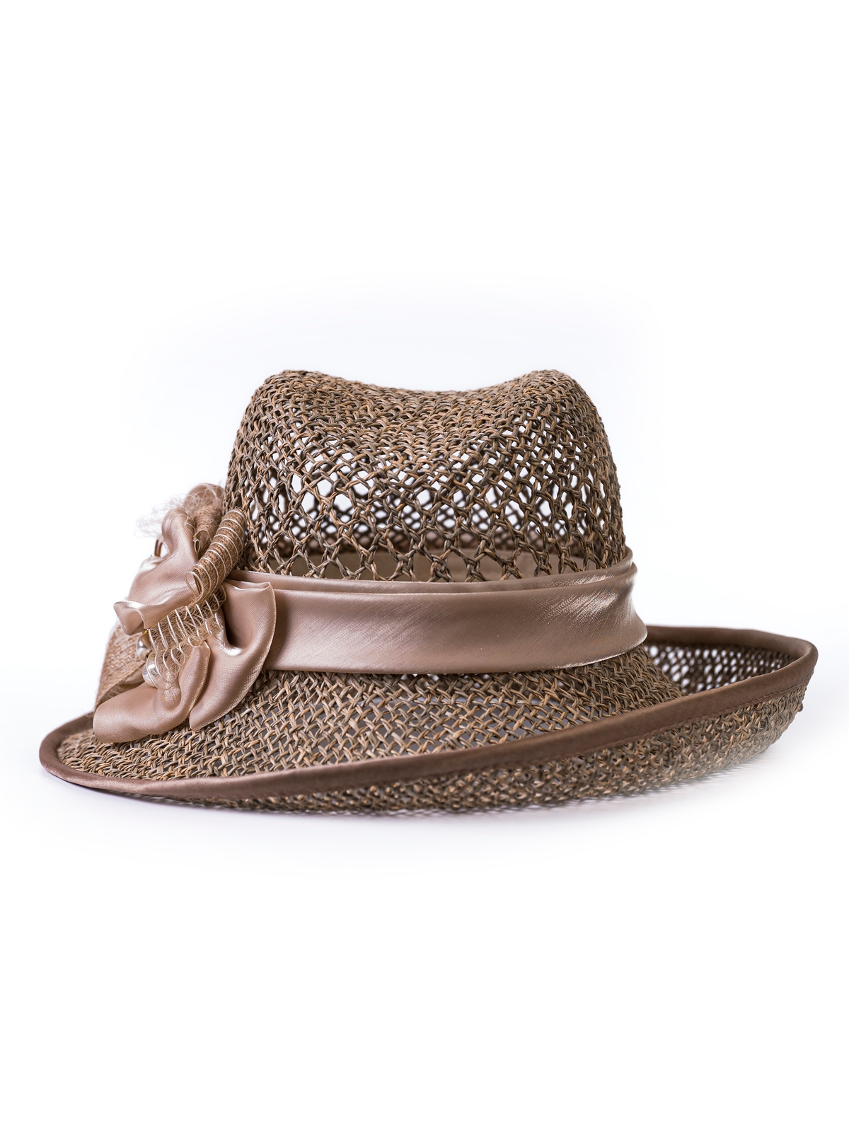 Соломенная шляпка  75 с ажуром по тулии --2