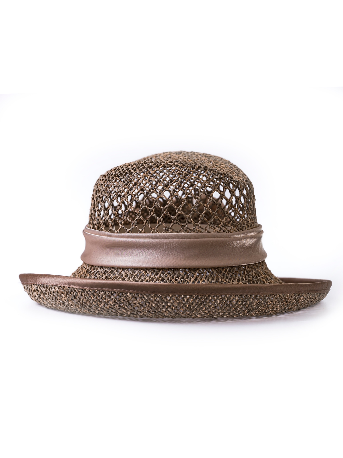 Соломенная шляпка  75 с ажуром по тулии --4