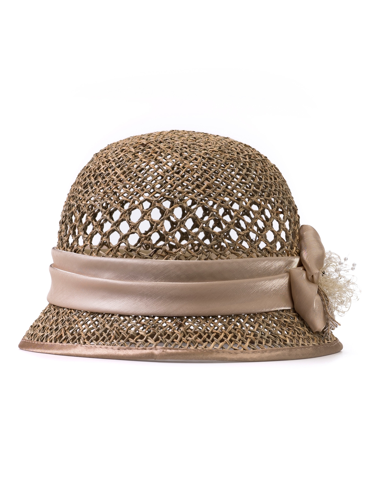 Соломенная шляпка 84 с ажуром по тулии--2