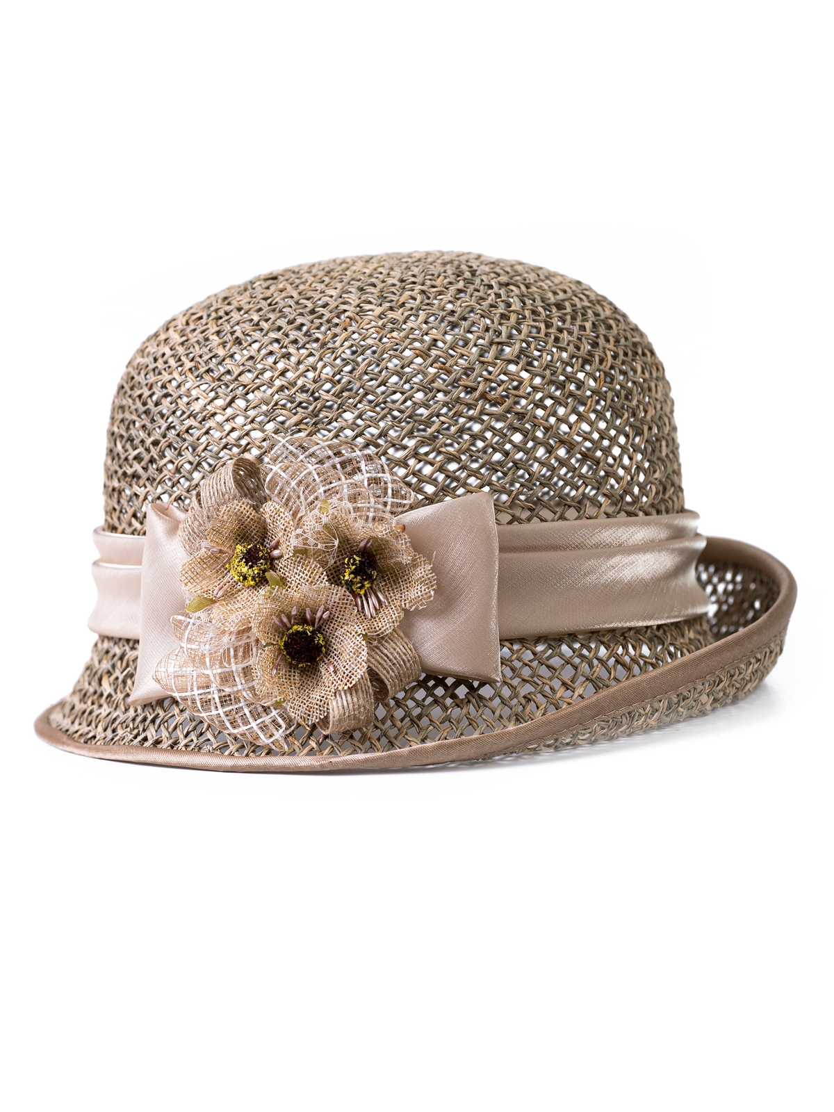 Соломенная шляпка №94 с плотным плетением--1