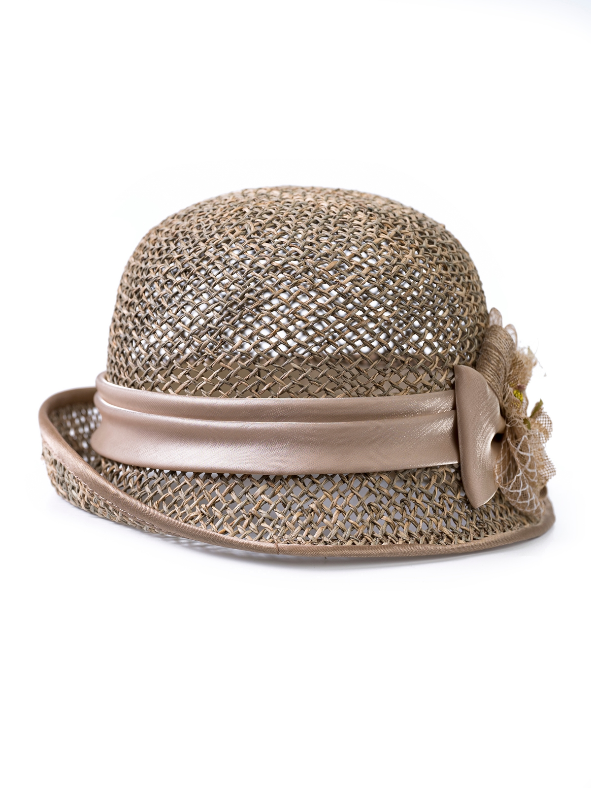 Соломенная шляпка №94 с плотным плетением--2