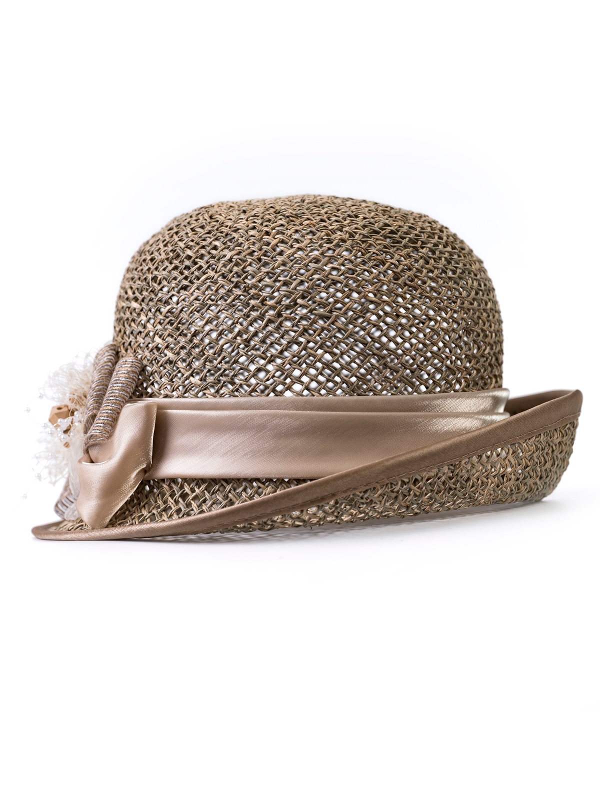 Соломенная шляпка №94 с плотным плетением--5