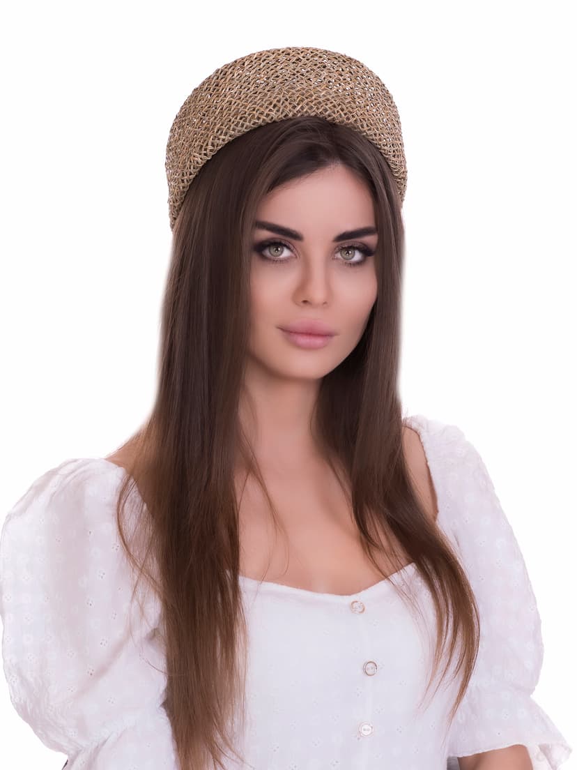 Соломенная шляпка ПилБокс №202 --0