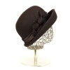 Фетровая шляпка №96коричневая--0