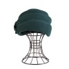 Фетровый шерстяной берет 271 изумруд--4