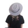 Федора - фетровая шерстяная шляпка №54 светло-серая--13