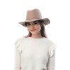 Фетровая шляпка № 58 песочная--3